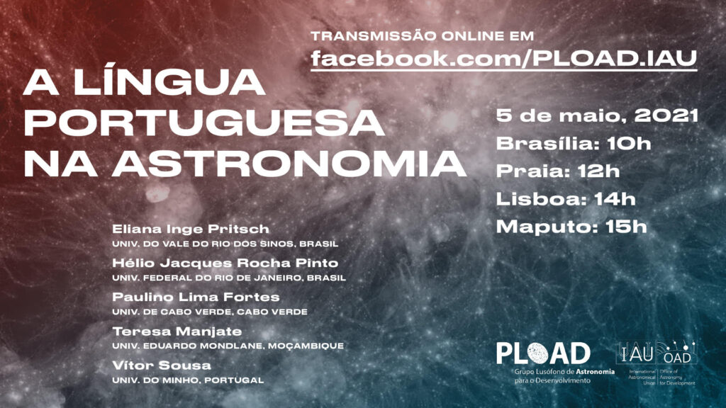 A língua portuguesa na astronomia - banner